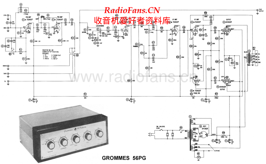 Grommes-56PG-int-sch维修电路原理图.pdf_第1页