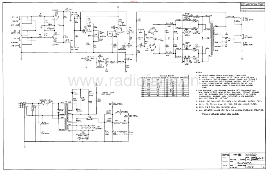Sunn-ModelTSuper-pwr-sch 维修电路原理图.pdf_第1页