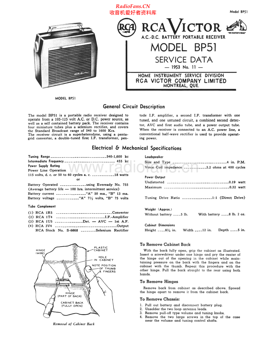 RCA-BP51-pr-sm 维修电路原理图.pdf_第1页