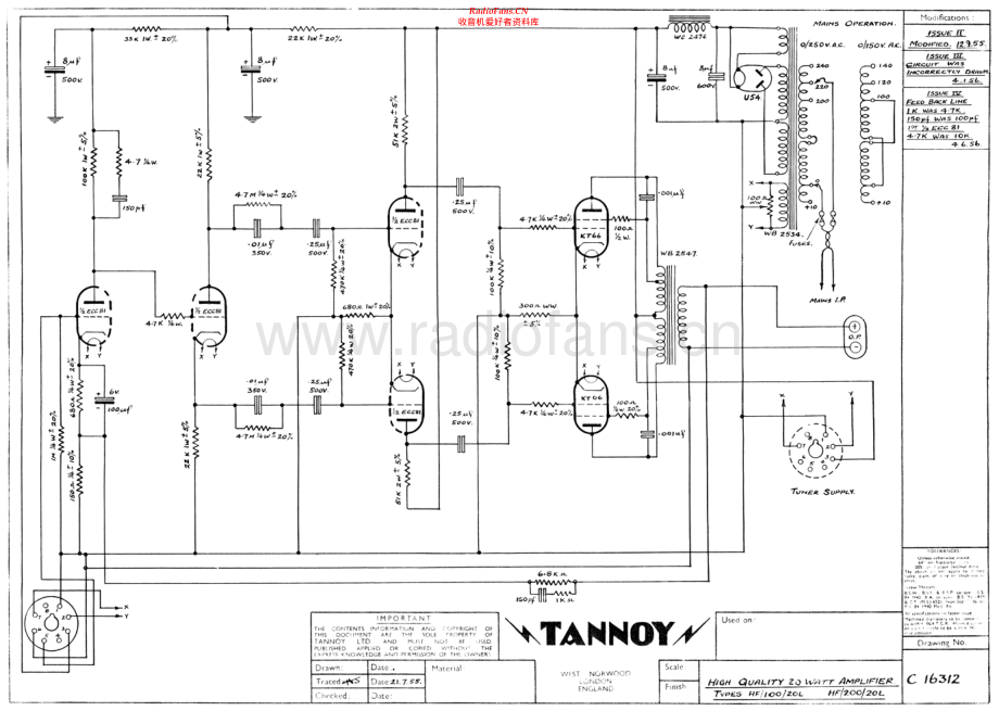 Tannoy-HF100_20L-pwr-sch 维修电路原理图.pdf_第1页