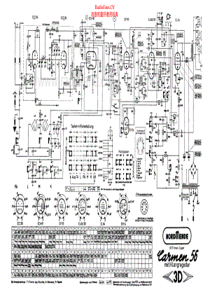 Nordmende-Carmen56_3D-pr-sch 维修电路原理图.pdf