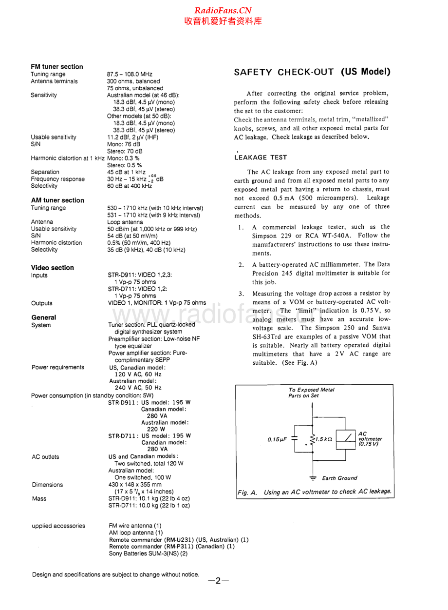 Sony-STRD711-rec-sm 维修电路原理图.pdf_第2页