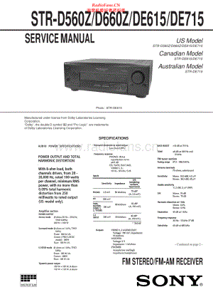 Sony-STRDE615-rec-sm 维修电路原理图.pdf