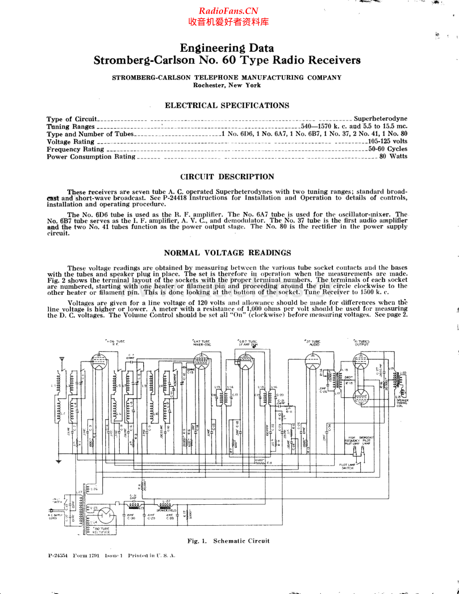 StrombergCarlson-60-rec-sm 维修电路原理图.pdf_第1页