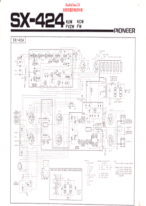 Pioneer-SX424-rec-sch 维修电路原理图.pdf