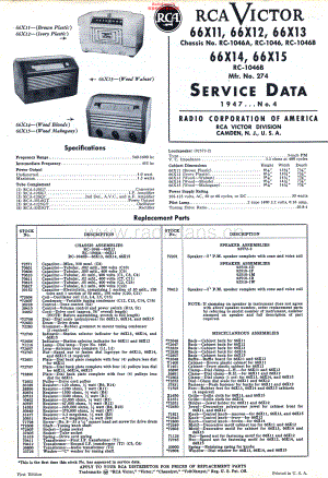 RCA-66X12-rec-sm 维修电路原理图.pdf