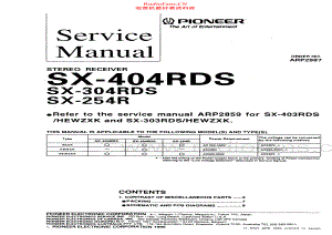 Pioneer-SX254R-rec-sm 维修电路原理图.pdf