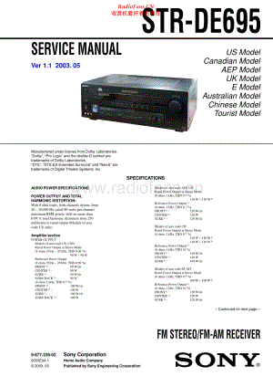 Sony-STRDE695-rec-sm 维修电路原理图.pdf