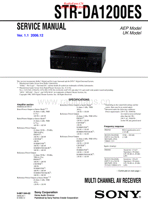 Sony-STRDA1200ES-rec-sm 维修电路原理图.pdf