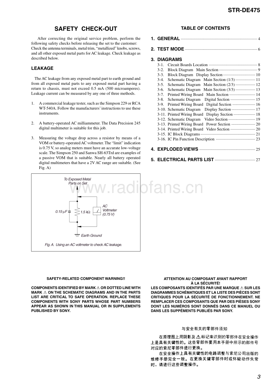 Sony-STRDE475-rec-sm 维修电路原理图.pdf_第3页