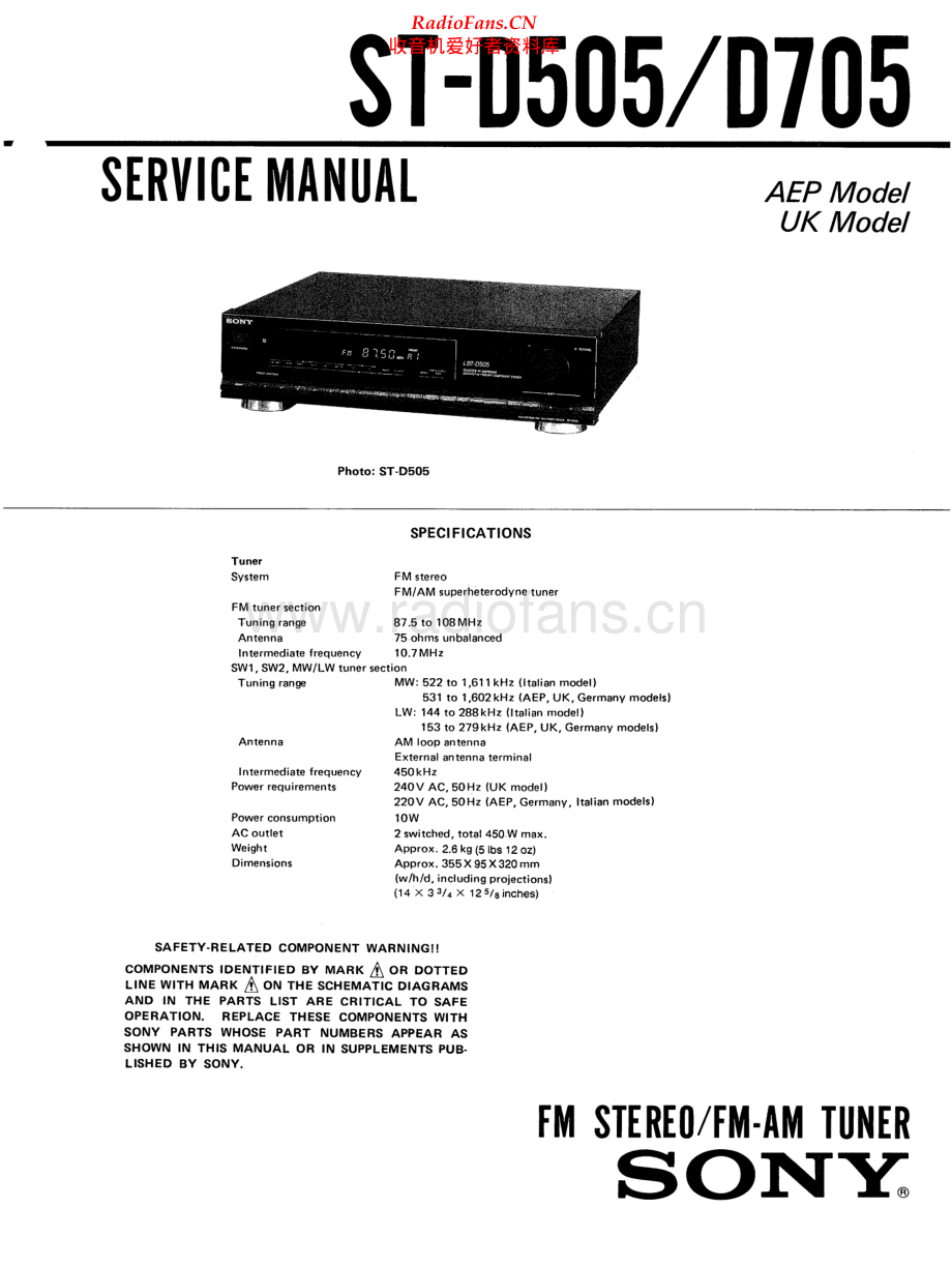 Sony-STD705-tun-sm 维修电路原理图.pdf_第1页