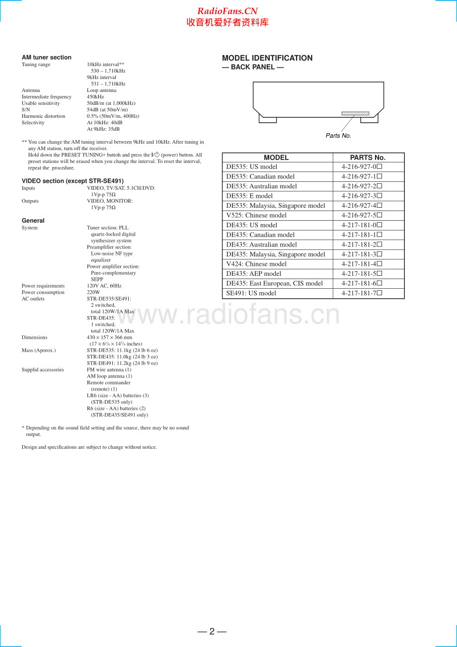 Sony-STRV424-rec-sm 维修电路原理图.pdf_第2页