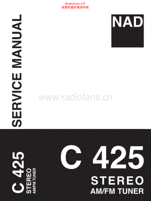 NAD-C425-tun-sm 维修电路原理图.pdf