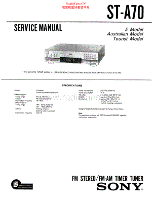 Sony-STA70-tun-sm 维修电路原理图.pdf