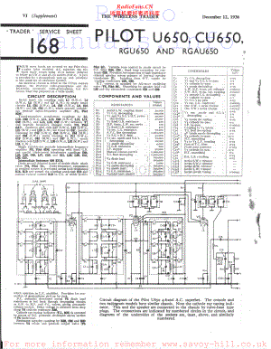 Pilot-CU650-rec-sm1 维修电路原理图.pdf