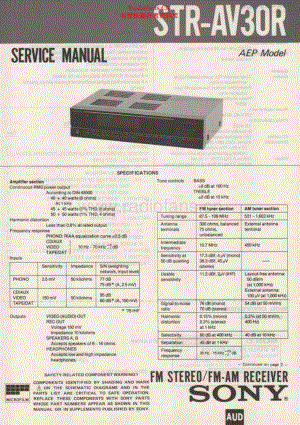 Sony-STRAV30R-rec-sm 维修电路原理图.pdf