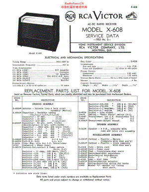 RCA-X608-rec-sm 维修电路原理图.pdf
