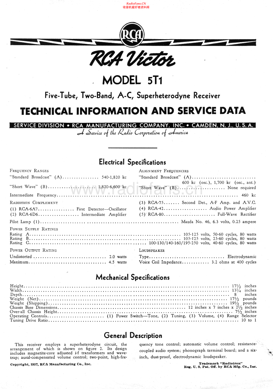 RCA-5T1-rec-sm 维修电路原理图.pdf_第1页