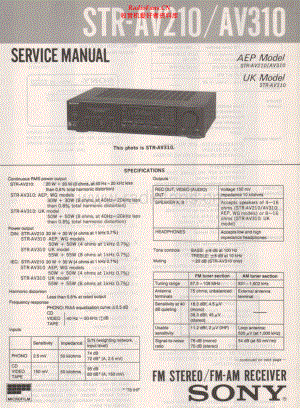 Sony-STRAV210-rec-sm 维修电路原理图.pdf