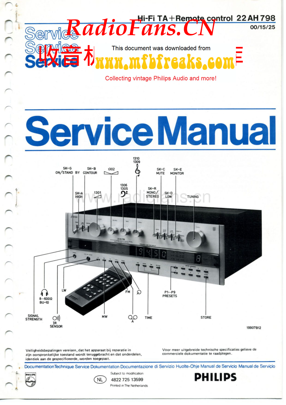 Philips-22AH798-rec-sm 维修电路原理图.pdf_第1页