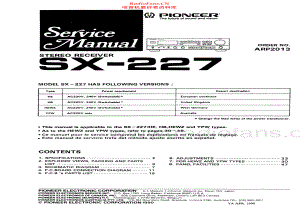 Pioneer-SX227-rec-sm 维修电路原理图.pdf