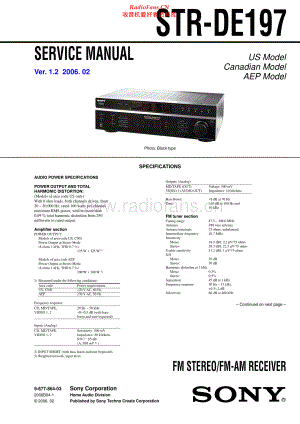 Sony-STRDE197-rec-sm 维修电路原理图.pdf