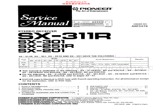 Pioneer-SX201-rec-sm 维修电路原理图.pdf