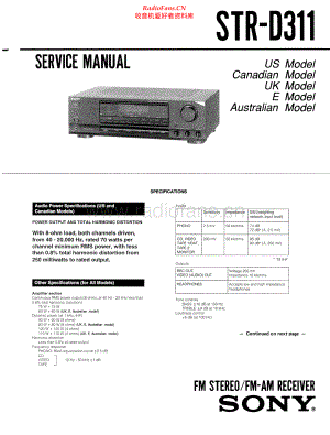 Sony-STRD311-rec-sm 维修电路原理图.pdf