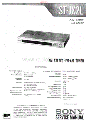 Sony-STJX2L-tun-sm 维修电路原理图.pdf