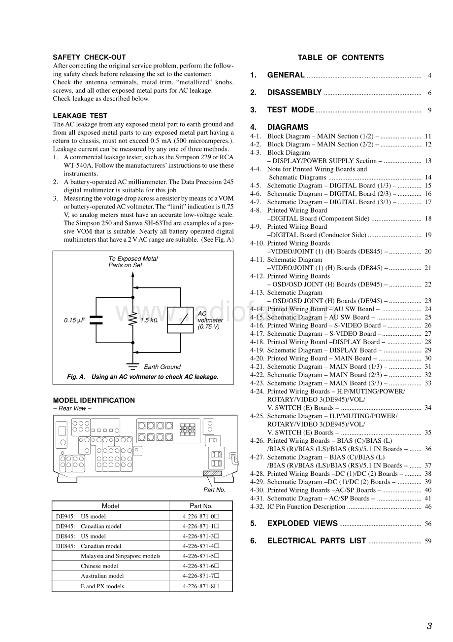 Sony-STRDE945-rec-sm 维修电路原理图.pdf_第3页