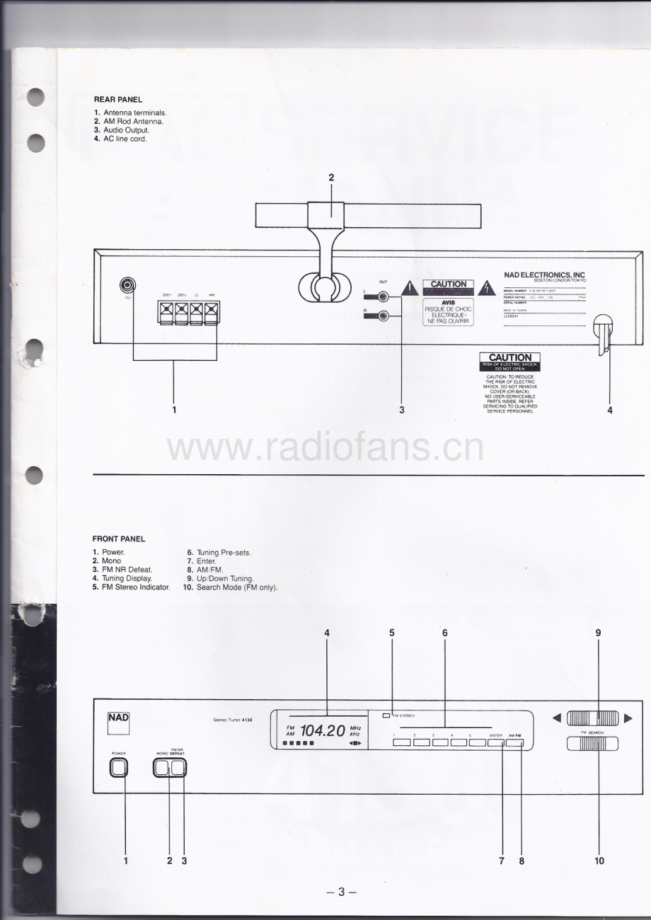 NAD-4130-tun-sm 维修电路原理图.pdf_第3页