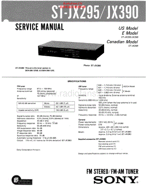 Sony-STJX295-tun-sm 维修电路原理图.pdf