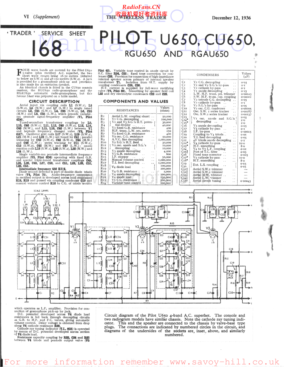 Pilot-RGAU650-rec-sm1 维修电路原理图.pdf_第1页