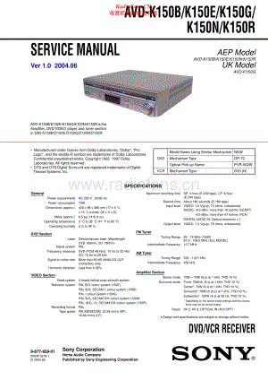 Sony-AVDK150-rec-sm 维修电路原理图.pdf