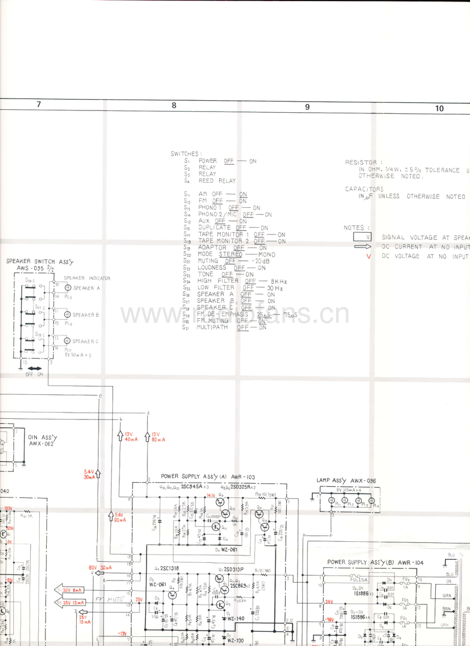 Pioneer-SX1050-rec-sch2 维修电路原理图.pdf_第3页