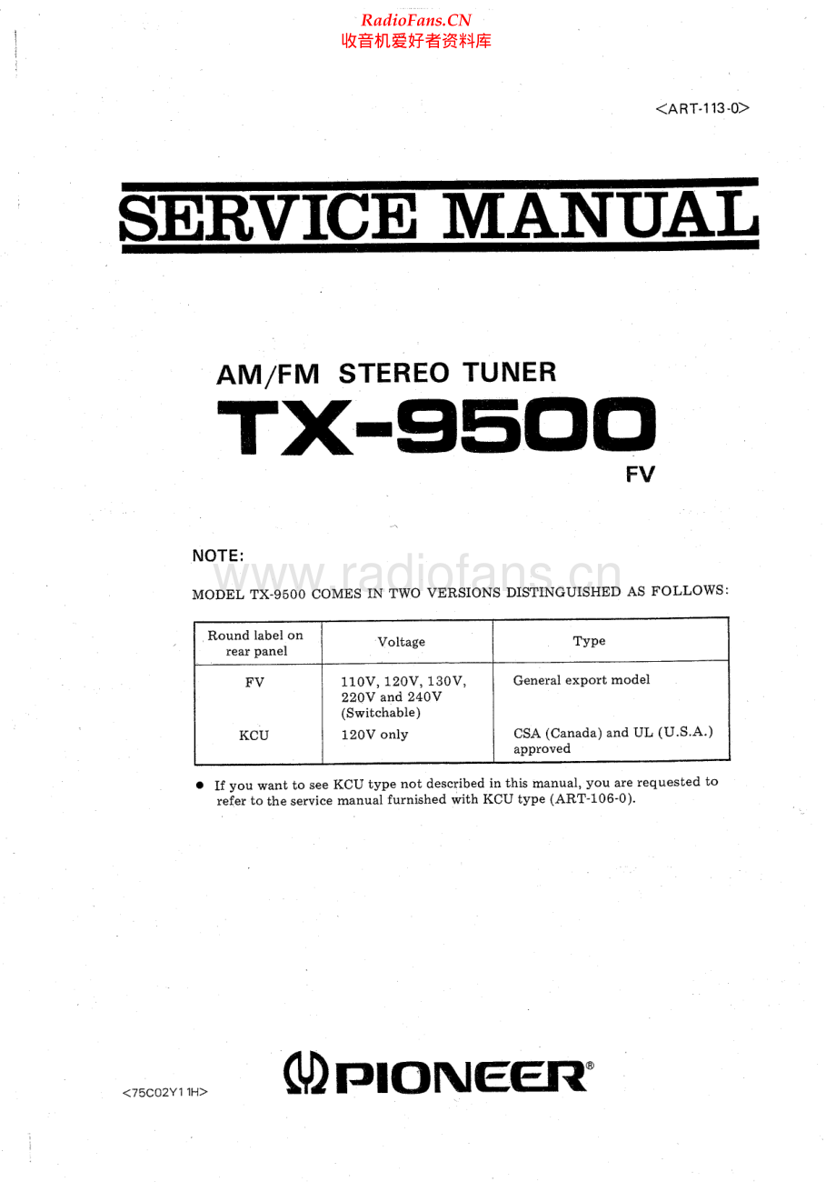 Pioneer-TX9500-tun-sm 维修电路原理图.pdf_第1页
