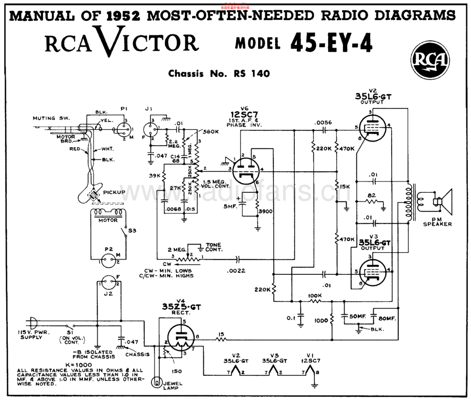 RCA-45EY4-rec-sm 维修电路原理图.pdf_第1页
