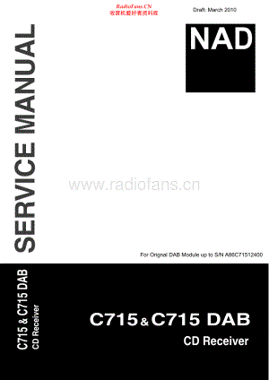 NAD-C715DAB-rec-sm 维修电路原理图.pdf