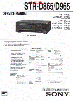 Sony-STRD865-rec-sm 维修电路原理图.pdf