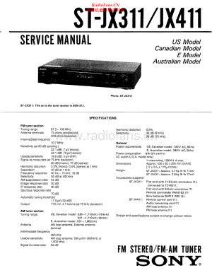 Sony-STJX311-tun-sm 维修电路原理图.pdf