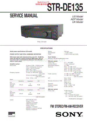 Sony-STRDE135-rec-sm 维修电路原理图.pdf