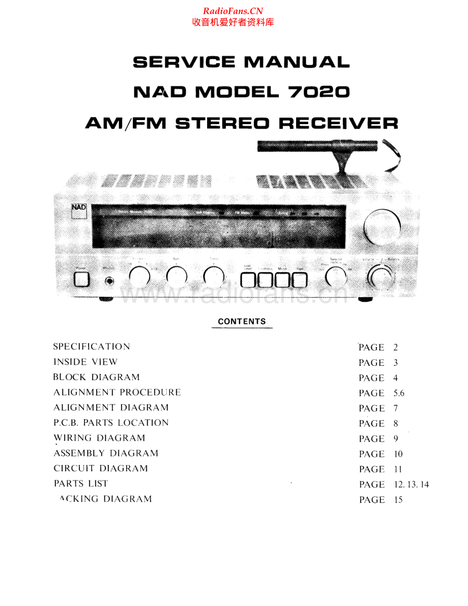 NAD-7020-rec-sm1 维修电路原理图.pdf_第1页