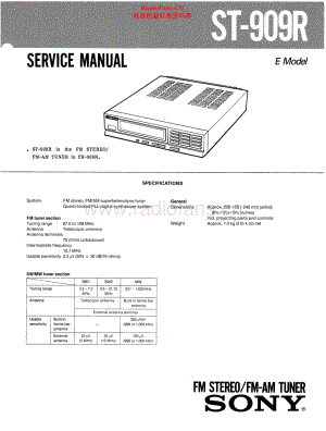 Sony-ST909R-tun-sm 维修电路原理图.pdf