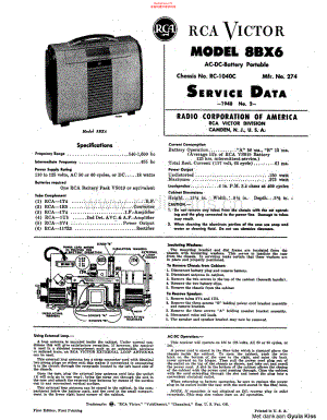 RCA-8BX6-rec-sm 维修电路原理图.pdf