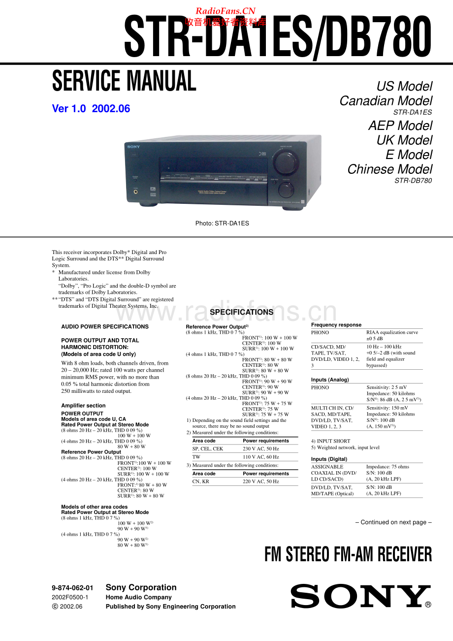 Sony-STRDB780-rec-sm 维修电路原理图.pdf_第1页