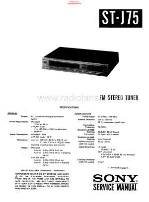 Sony-STJ75L-tun-sm 维修电路原理图.pdf