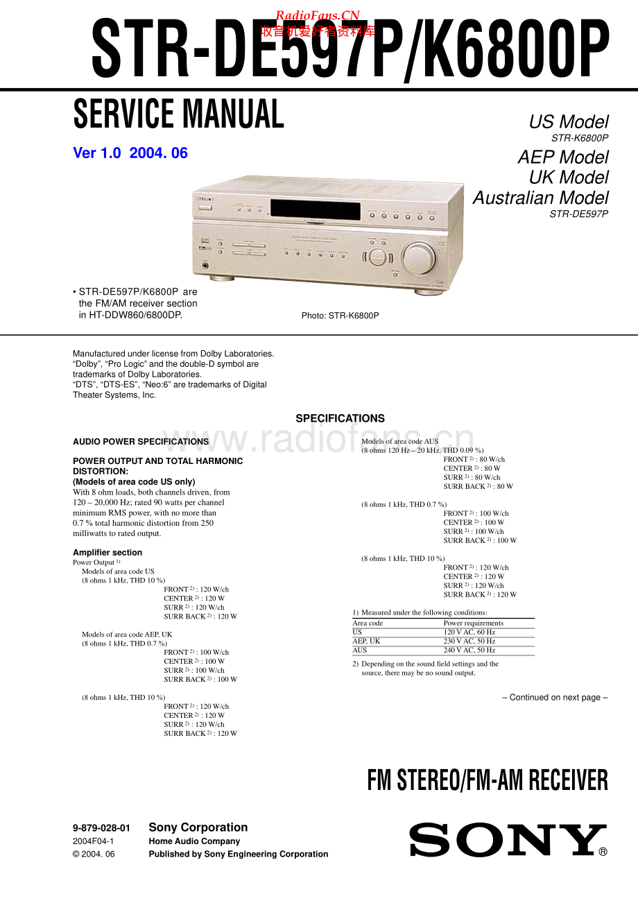Sony-STRK6800P-rec-sm 维修电路原理图.pdf_第1页