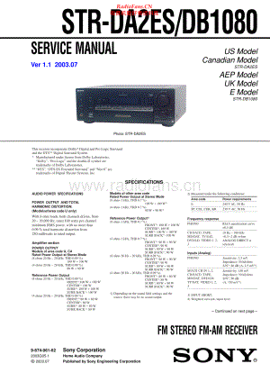 Sony-STRDA2ES-rec-sm 维修电路原理图.pdf