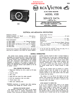 RCA-X520-rec-sm 维修电路原理图.pdf