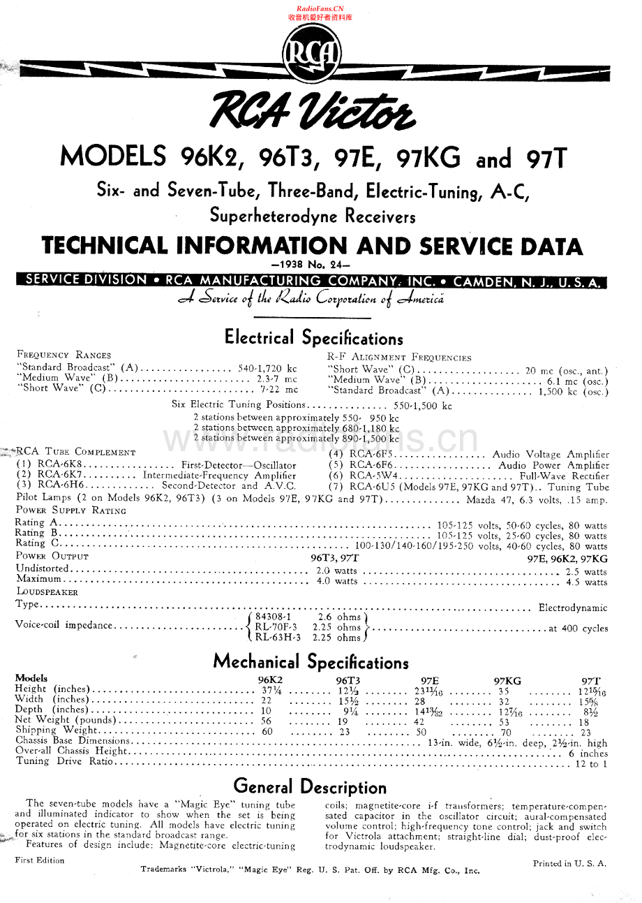 RCA-97KG-rec-sm 维修电路原理图.pdf_第1页